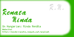 renata minda business card